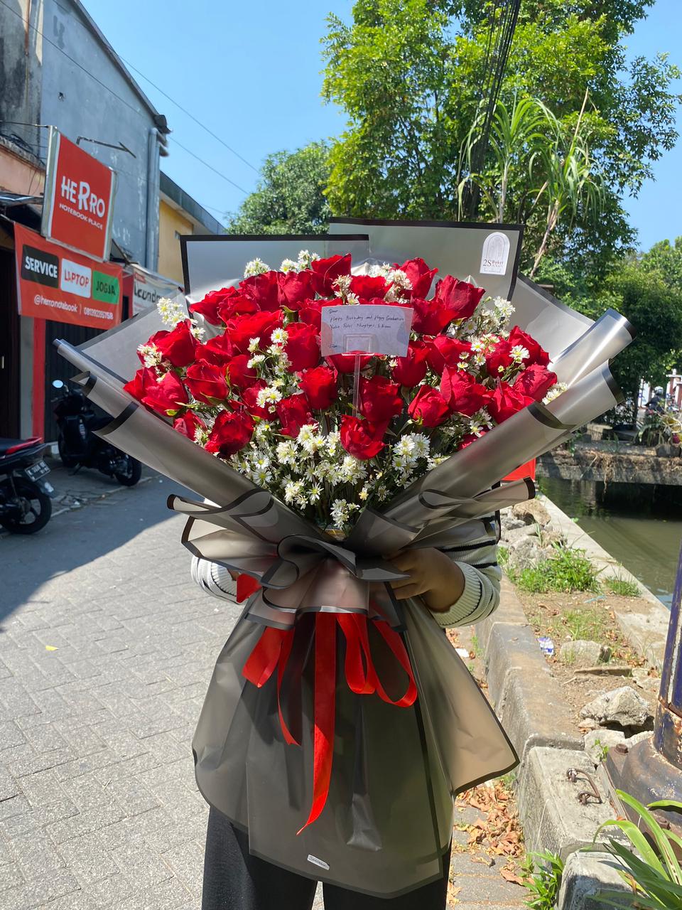 Buket Bunga Asli Premium Kode A1